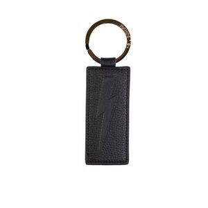 Neil Barrett Blue Leather Men's Men's Keychain